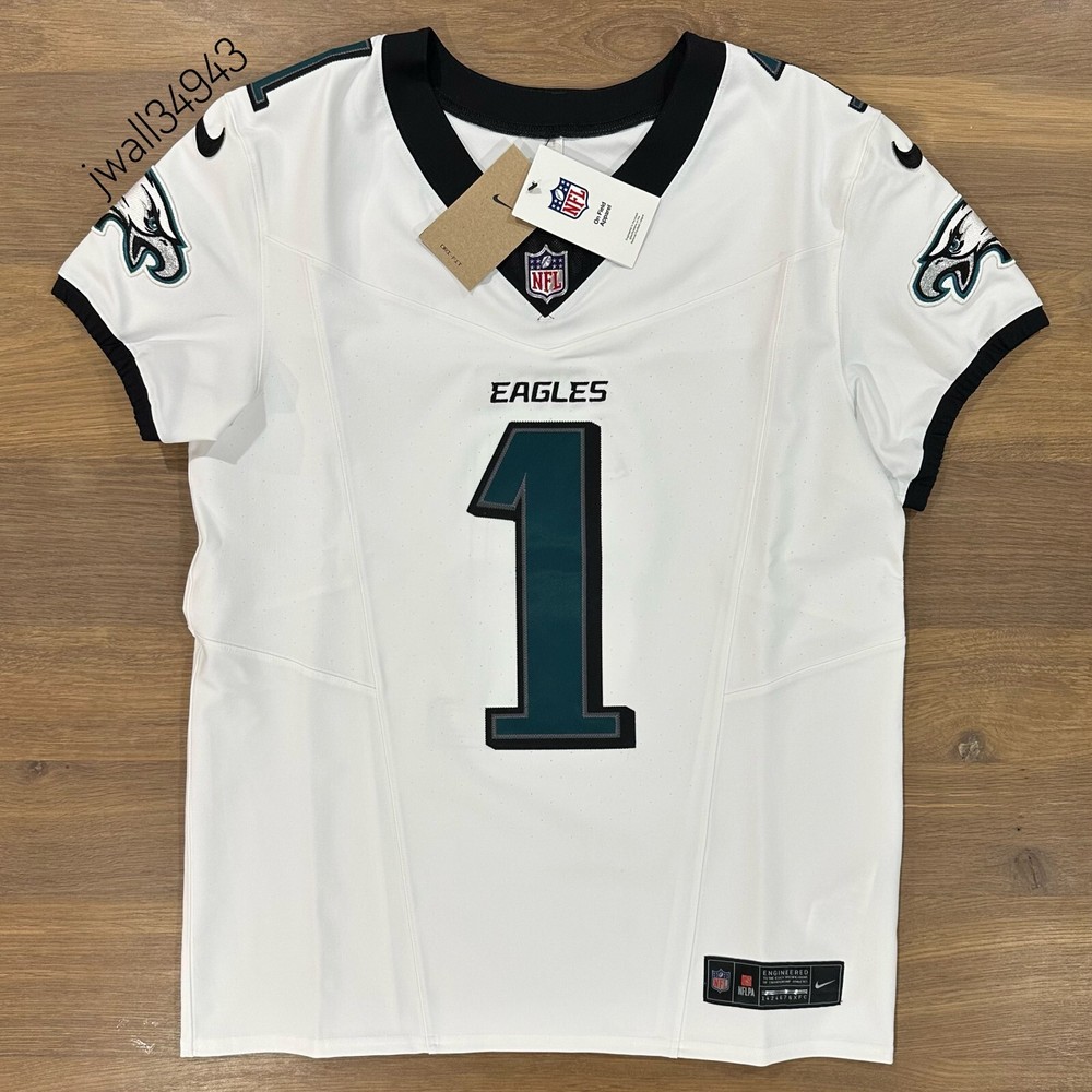 AUTHENTIC Jalen Hurts Philadelphia Eagles Nike Vapor ELITE STITCHED Jersey White