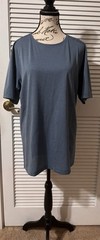 Brooks Men’s Large Storm Blue Running Athletic Short Sleeve Shirt