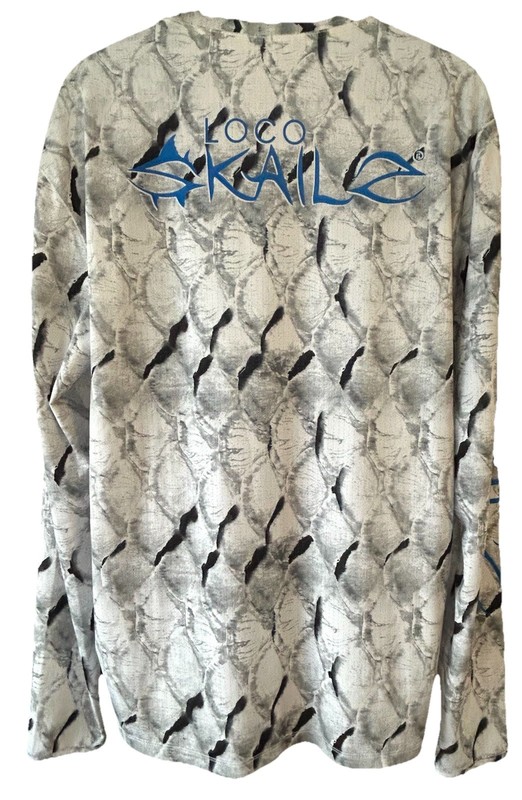 NWT LOCO SKAILZ XL Performance Mesh Fishing Shirt Long Sleeve Thumb Holes EUC gallery