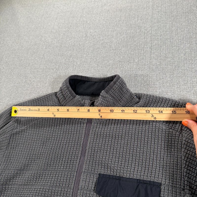 Rapha Explore Technical Pullover Mens Small Gray Waffle Fleece 1/2 Zip Cycling gallery