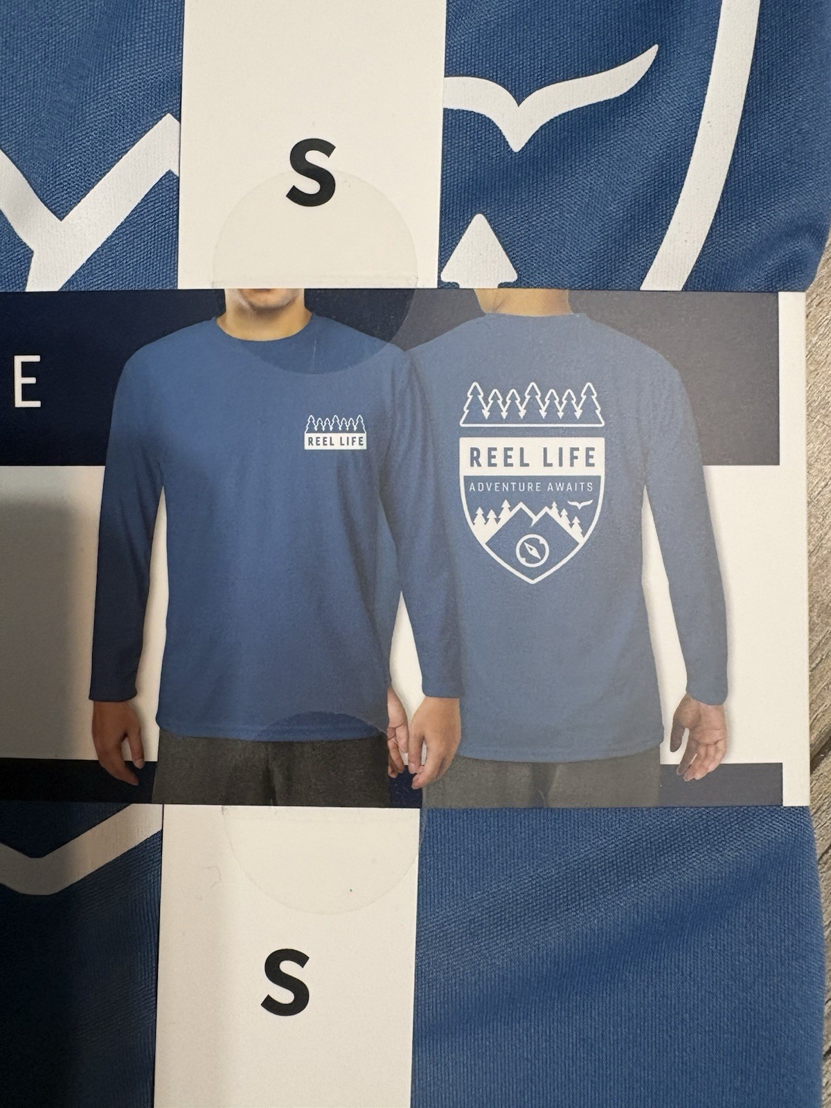 Reel Life Men’s Sun Defender Lightweight Long Sleeve UV T-Shirt Small New gallery