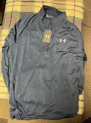 *NWT* Under Armour Mens Royal Blue Half-Zip Tech 2.0 Pullover Top XL