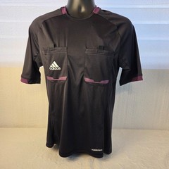 Adidas Referee 12 Short Sleeve Jersey ~ Black / Purple Men’s Size S NWT