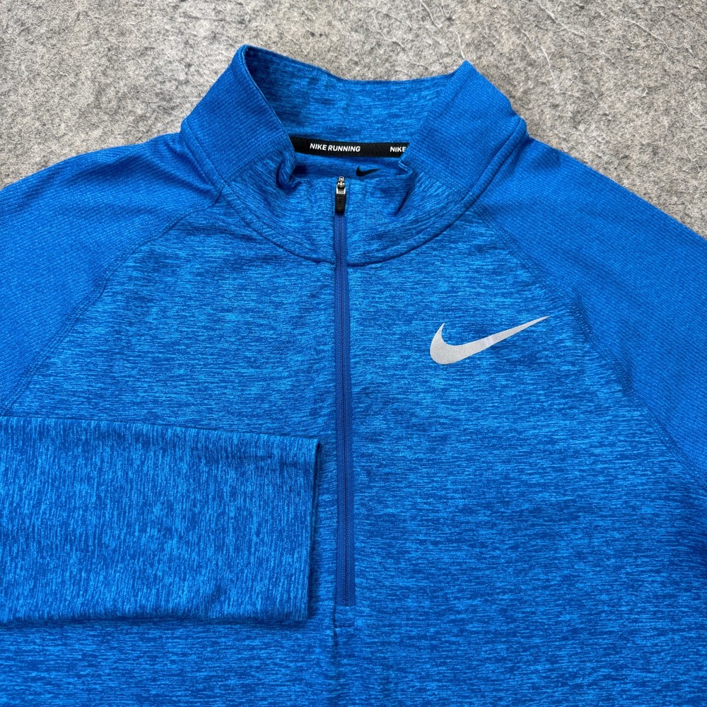 Nike Element 1/2 Zip Running Pullover Men S Blue Long Sleeve