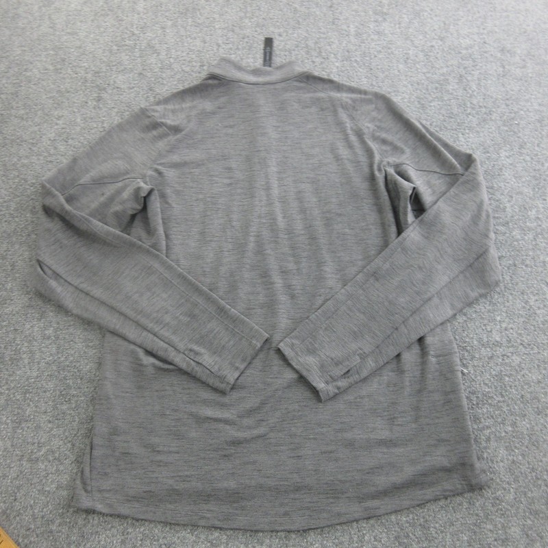 Lululemon Pullover Mens Large Gray 1/4 Zip Long Sleeve Athletic Running Top gallery