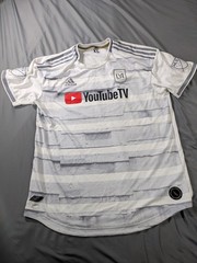 Adidas LAFC Jersey Mens XL White YouTubeTV MLS Soccer Climacool 2019 DY0307