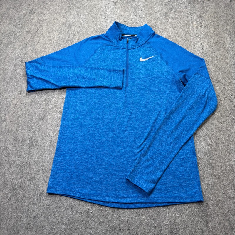 Nike Element 1/2 Zip Running Pullover Men S Blue Long Sleeve gallery