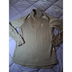 On Running Climate Shirt Mens Medium Quarter Zip Long Sleeve Gray