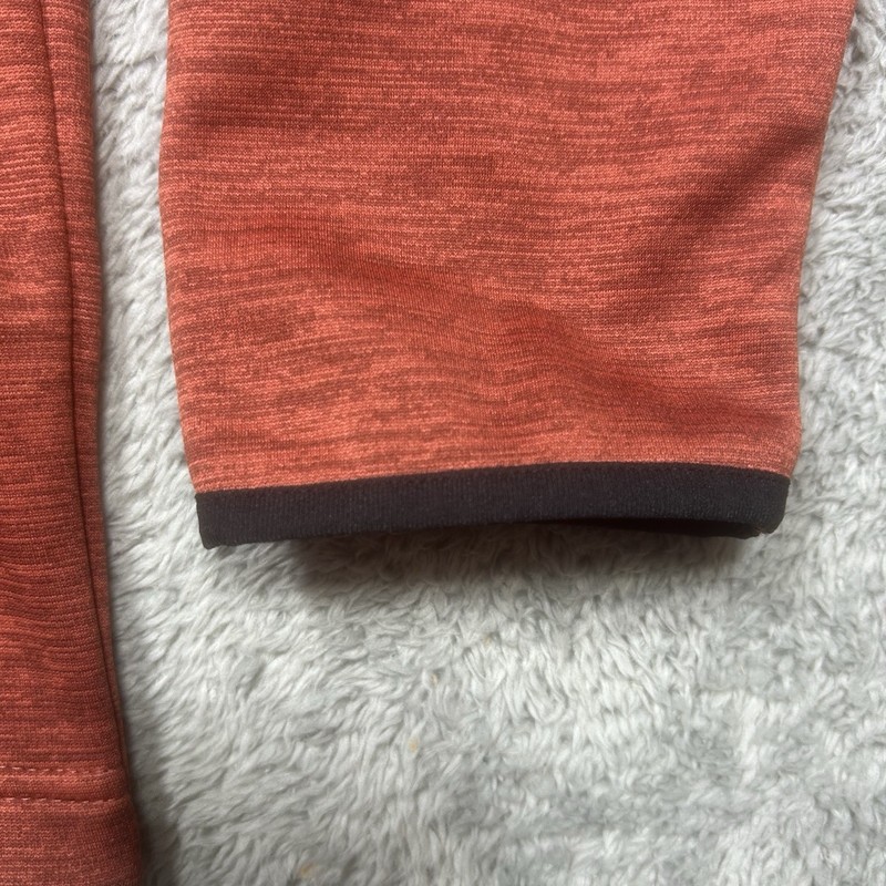 Under Armour Pullover Men's M Orange 1/4 Zip Loose ColdGear Fleece Lined EUC gallery