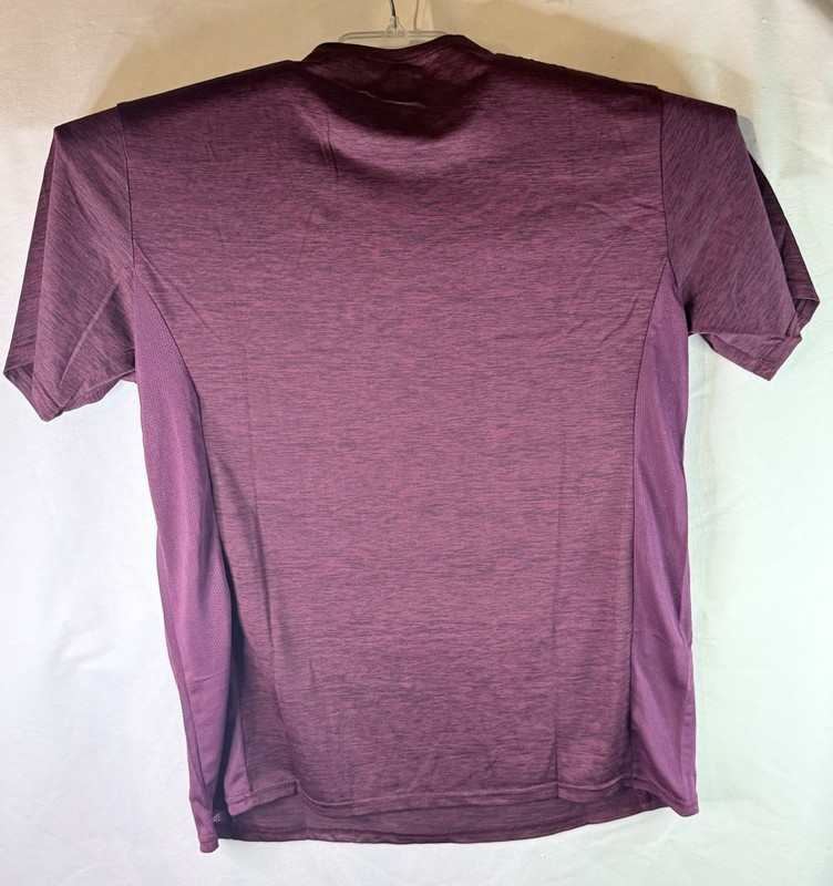 Men's Large Red with Breathable insert Crew Neck DryFit Gym T-Shirt Brand New gallery