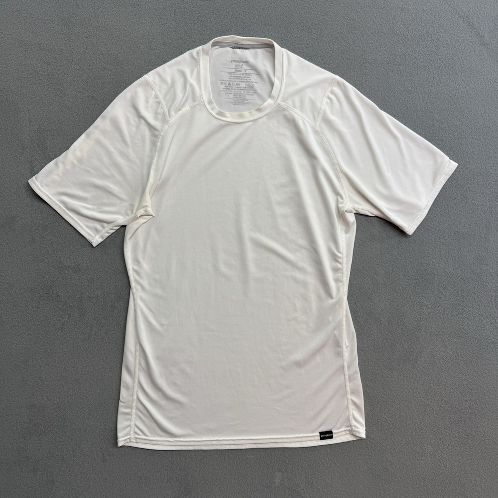 Patagonia Capilene Silkweight T Shirt Small Men's Short Sleeve Base Layer White