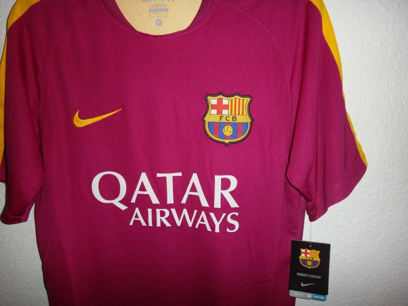 NWT MENS M NIKE DRI-FIT FCB FOOTBALL CLUB BARCELONA SOCCER JERSEY BARCA RARE gallery