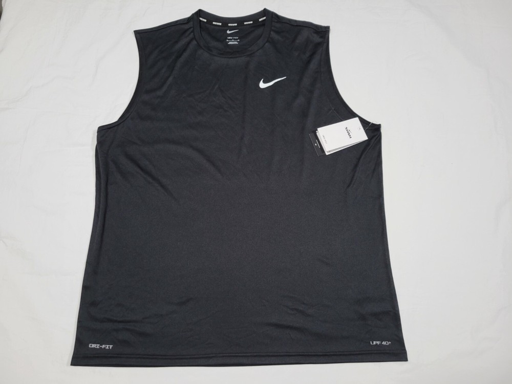 NIKE Mens Essential Hydroguard Swim Tank top UPF 40+ NESSA585-001