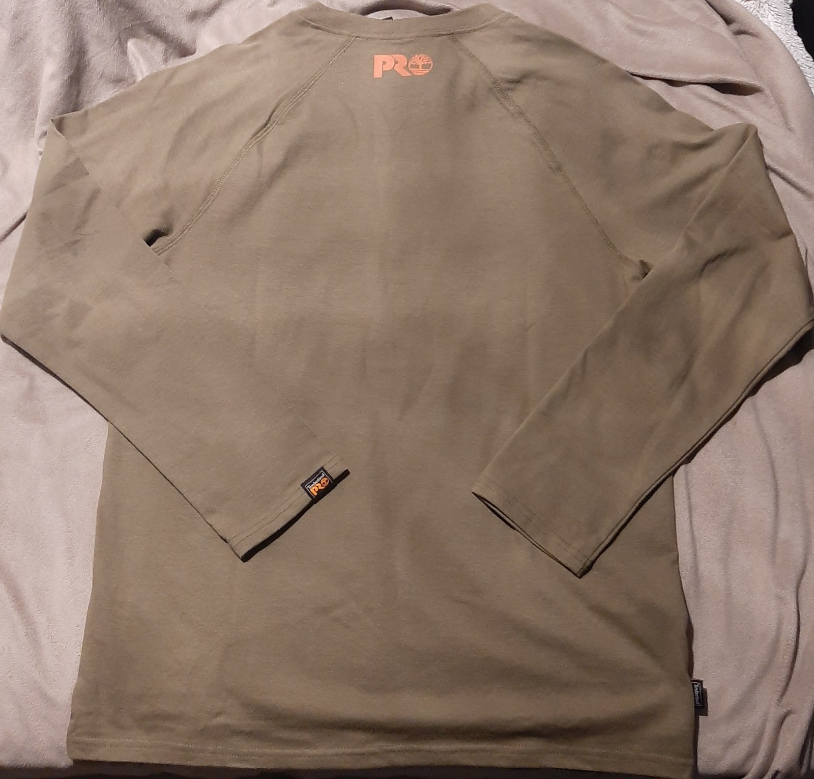 NWT Mens Medium Timberland Pro Athletic Fit Long Sleeve Odor Control Burnt Olive gallery