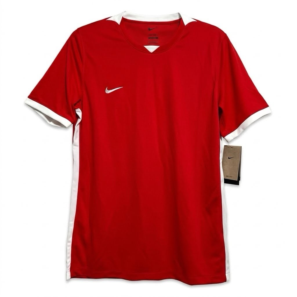 Nike Challenger IV Men's Dri-Fit Soccer Jersey Large Slim Fit Red NWT DH8003-657 gallery