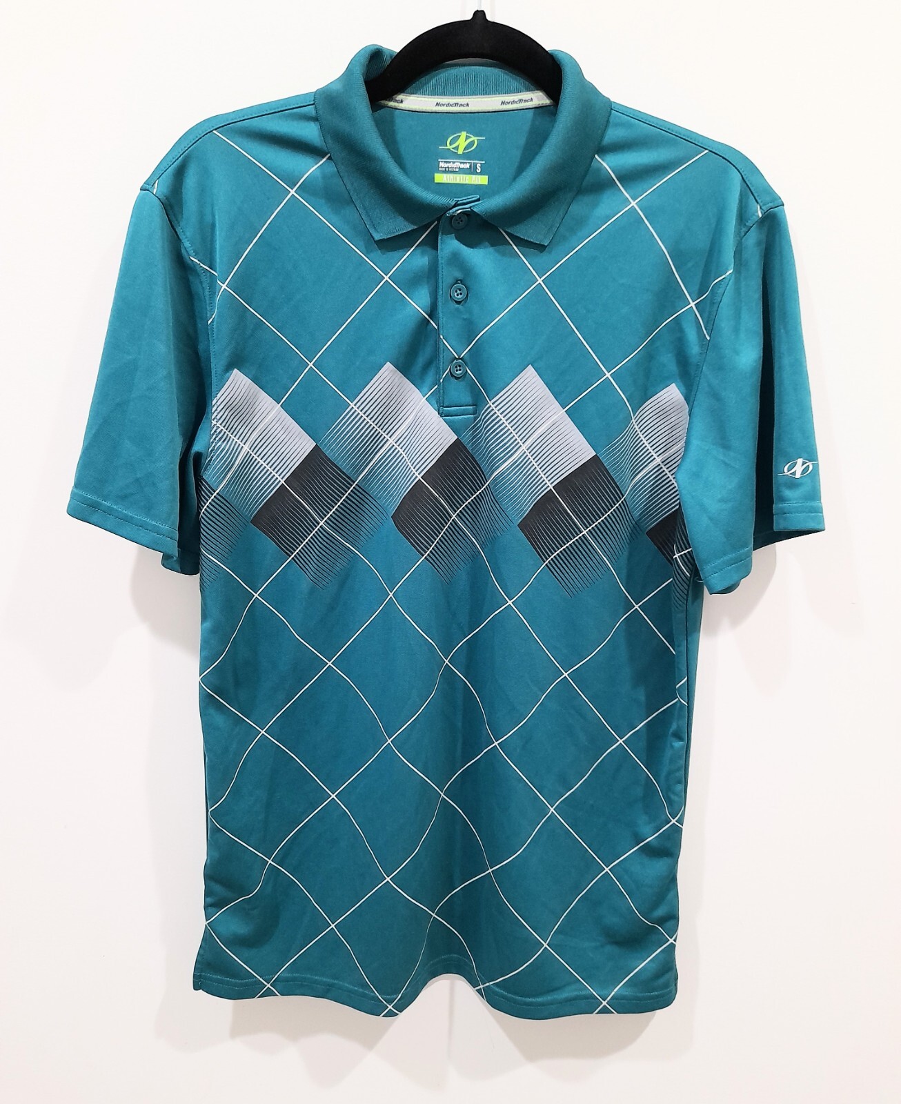Nordic Track Polo Size S Small Green Dry Fit Casual Short Sleeve gallery