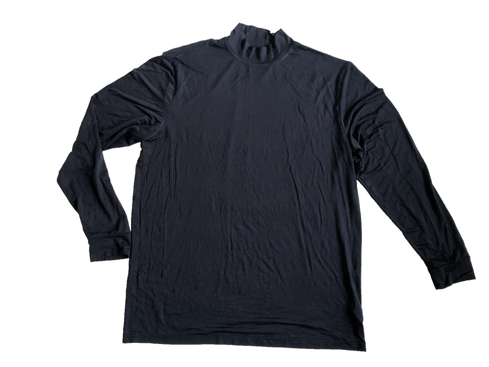 32 Degrees Heat Size XL Navy Blue Long Sleeve Active Turtleneck Shirt Men's