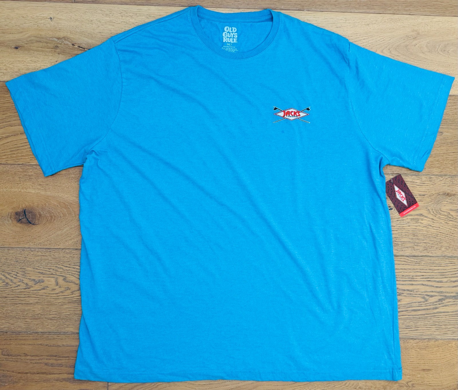 JACK'S SURFBOARDS CALIFORNIA Men's 3XL XXXL Light Blue T-Shirt OLD GUYS RULE New gallery