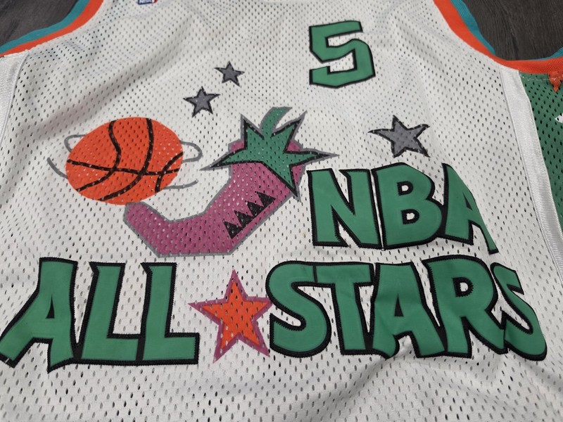 Mitchell & Ness NBA 1996 All Star Jersey Size 50 White Jason Kidd #5 gallery