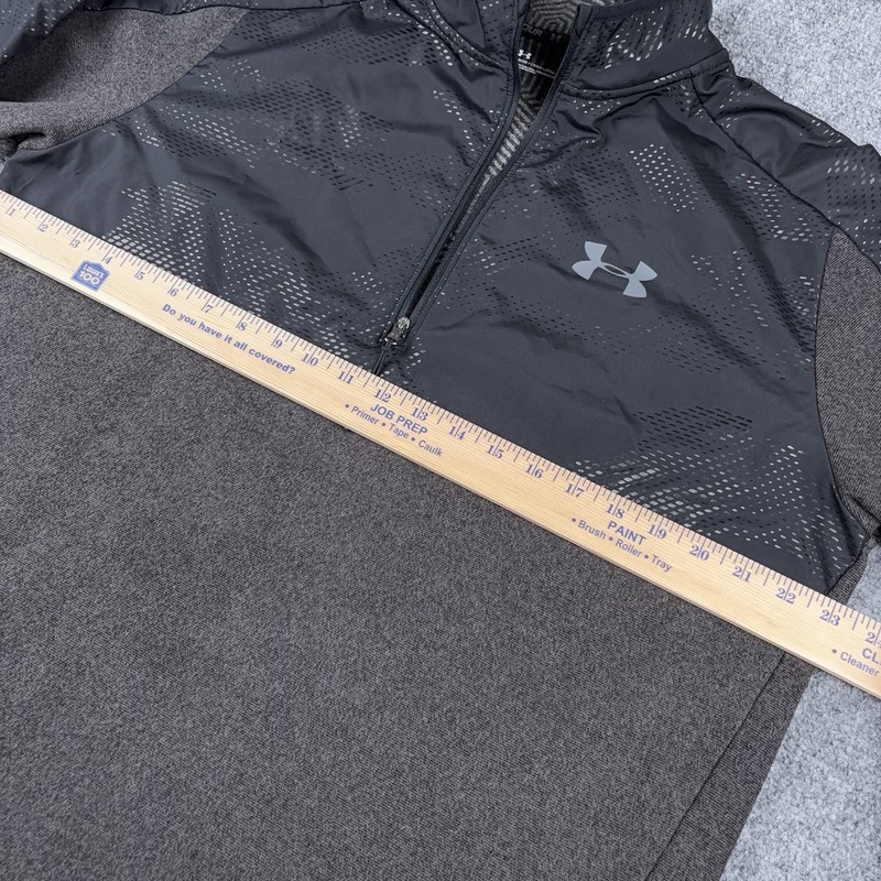 Under Armour CGI 1/2 Zip Pullover Sweater Black Pitch Gray Men’s Size Large gallery
