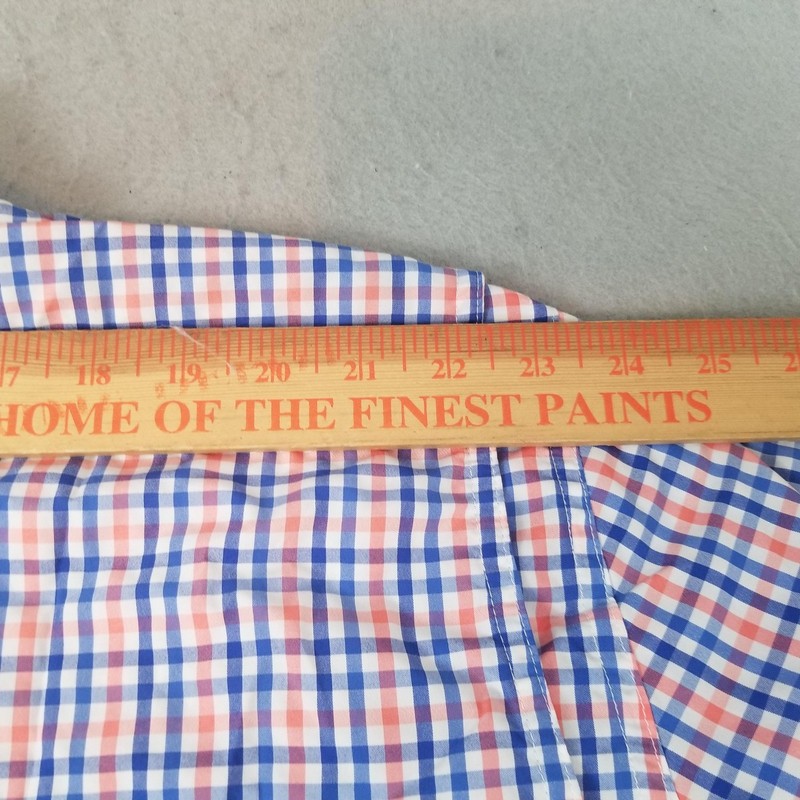 Southern Tide Shirt Mens 2XL Blue Gingham Long Sleeve Vented Performance Fishing gallery