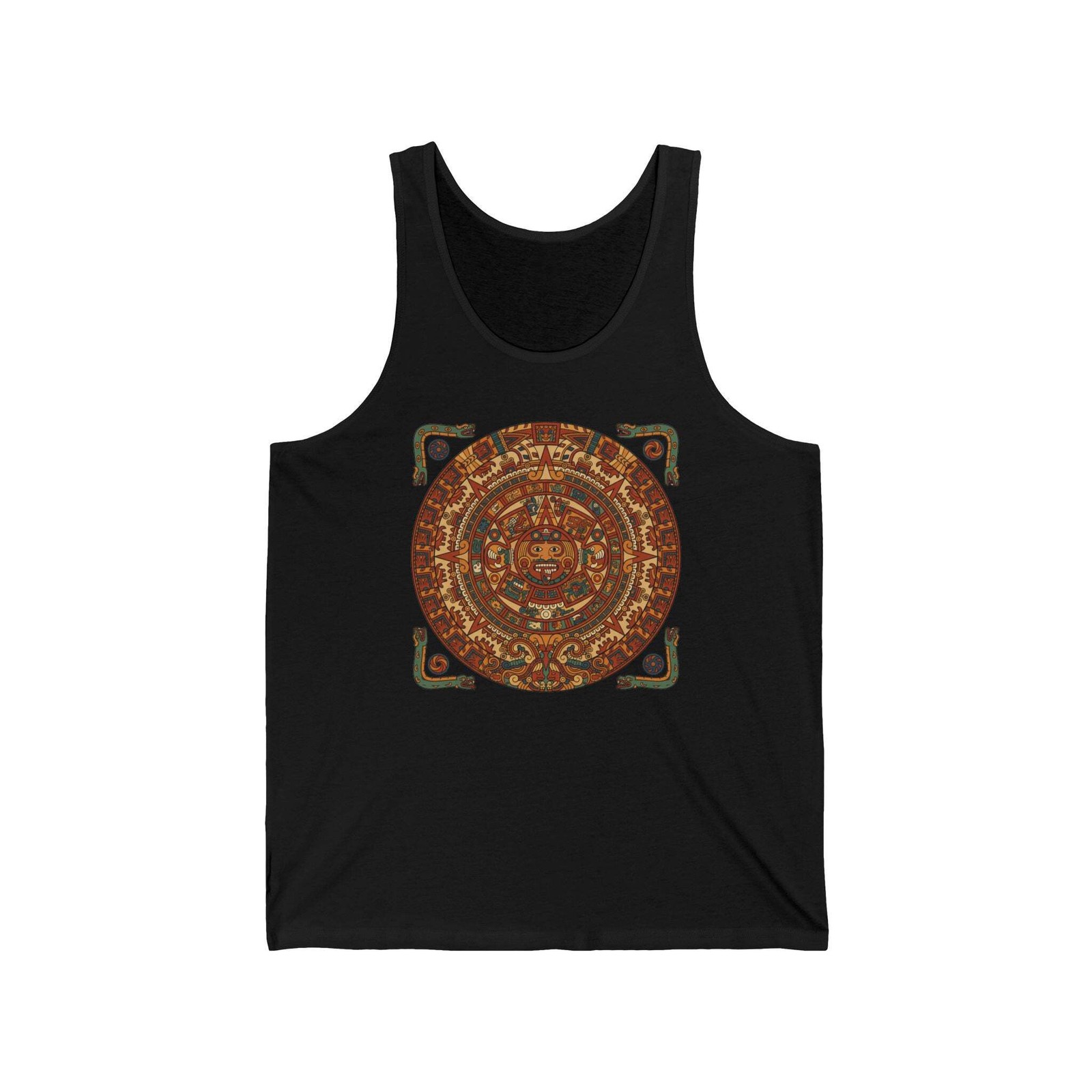 Mayan Calendar Tank Top | Ancient Mesoamerican Art Graphic Shirt gallery