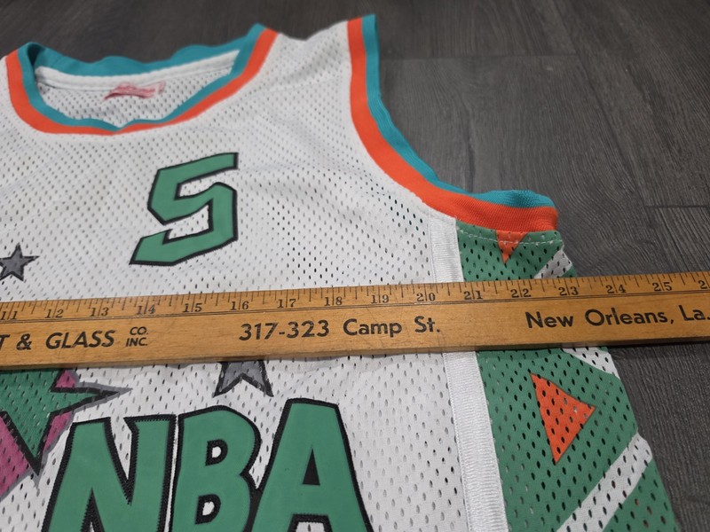 Mitchell & Ness NBA 1996 All Star Jersey Size 50 White Jason Kidd #5 gallery