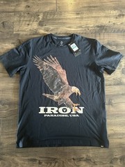 Under Armour Project Rock Eagle Graphic SS T-Shirt Mens Large 1383224 Black $45