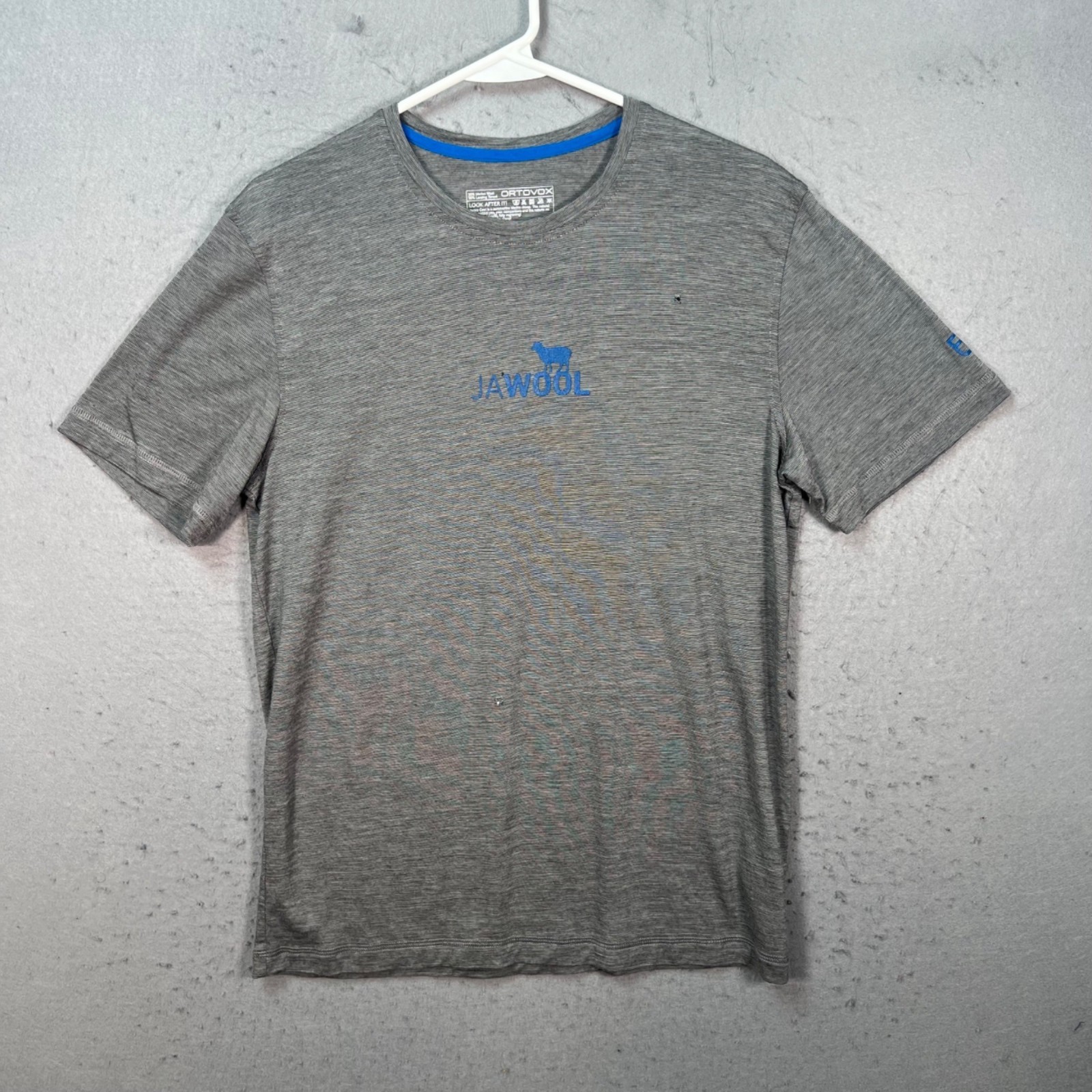 Ortovox Mens Medium Gray Merino Wool Blend Jawool T-Shirt gallery