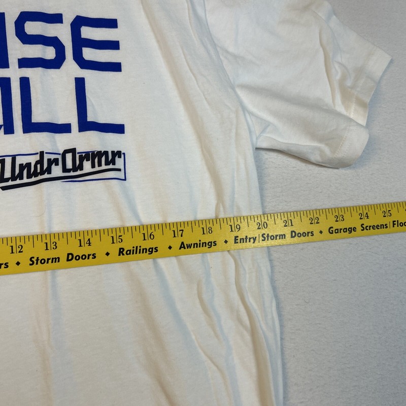 Under Armour Woodmark Baseball Short Sleeve Tshirt Mens Large 1374008-100 White gallery
