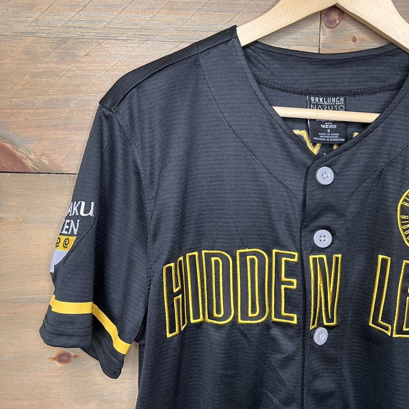 Box Lunch Naruto Shippuden Hidden Leaf Baseball Jersey Uzumaki Ramen Men's Sz S gallery