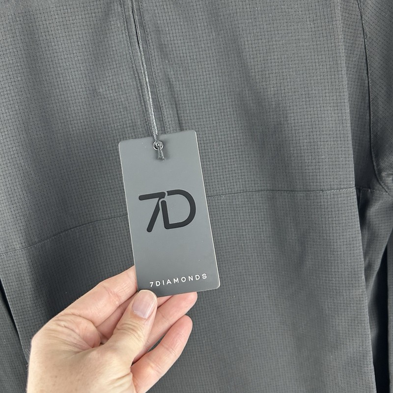 7 Diamonds Oxygenate 1/4 Zip Pullover Size S Anti-Odor Quick Dry Stretch Black gallery
