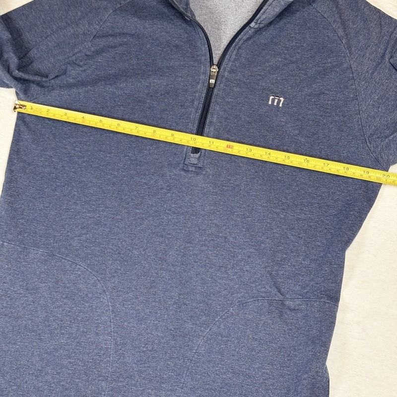 Travis Mathew 1/4 Zip Pullover Size Medium Blue Performance gallery