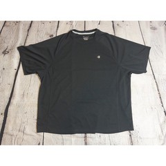 Champion Double Dry T-Shirt Mens 2XL Black Performance Short Sleeve Raglan