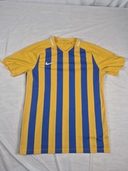 Nike Soccer Jersey Shirt Top Striped Division III Blue Yellow Men’s Size M