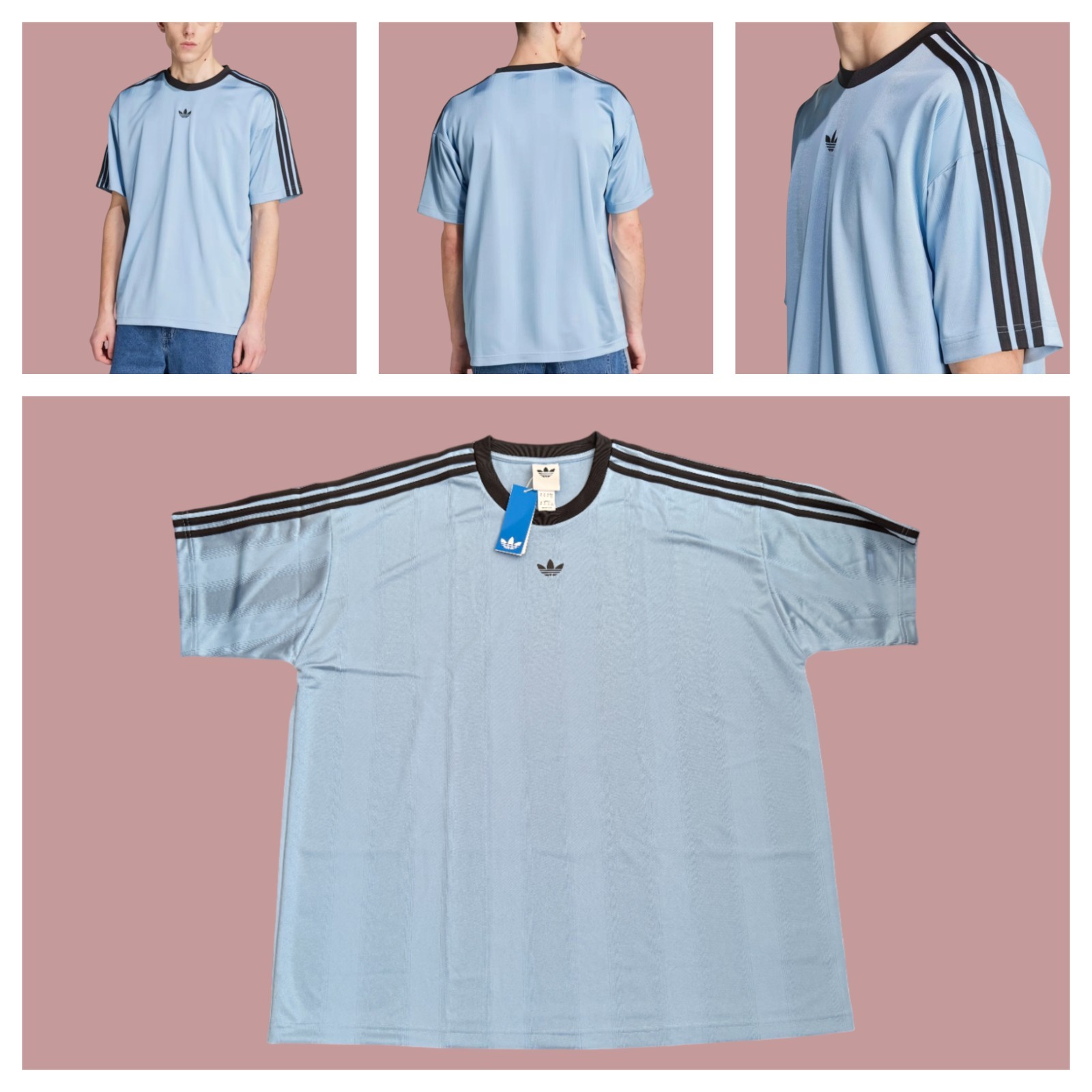 adidas Originals Adicolor Jacquard Jersey Men's Sz 2XL Lifestyle Top Tee New gallery