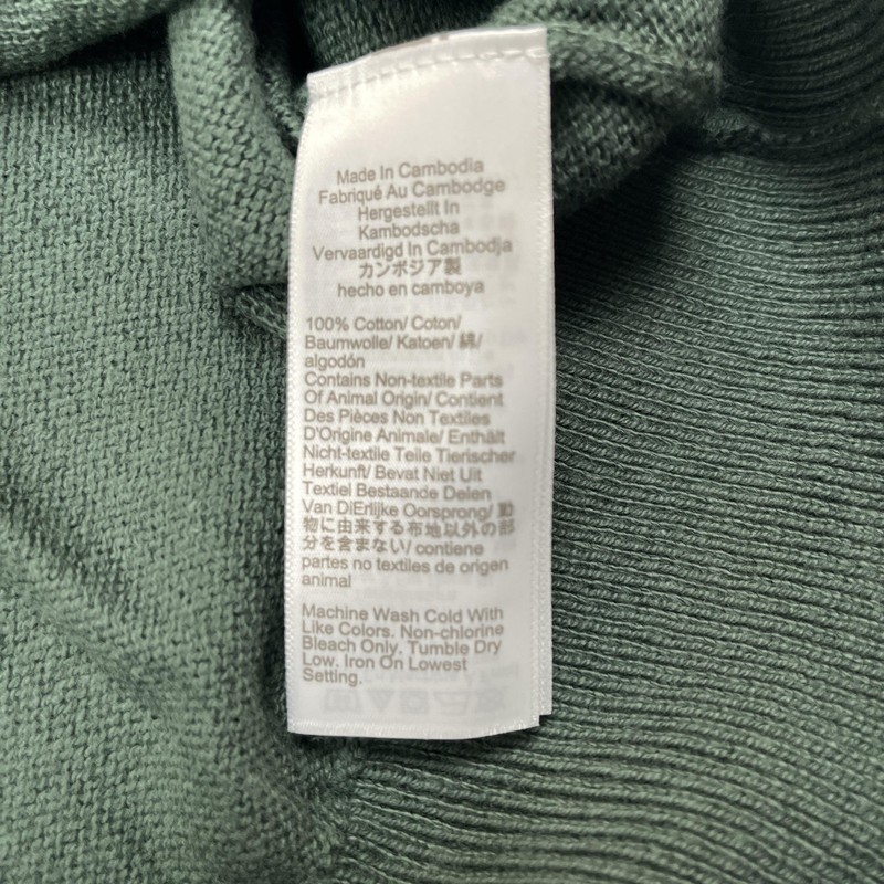 J.Crew Pullover Sweater Mens XL Green 1/4 Zip Cotton Knit Mock Neck Stand Collar gallery