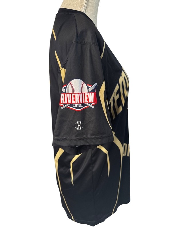 Holloway Dry-Excel Temple Terrace Tornadoes Softball Jersey M Black & Gold gallery