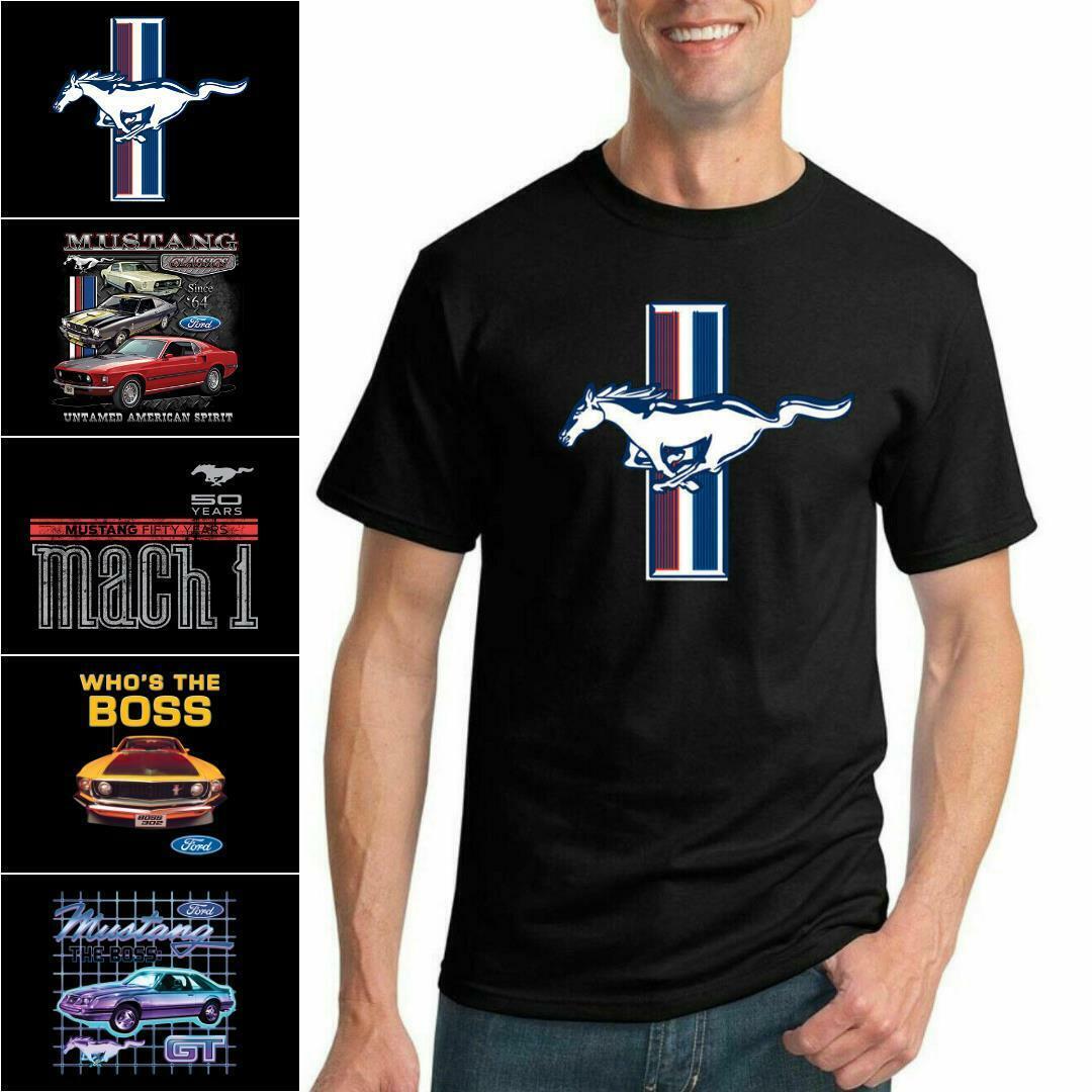 Ford Mustang Retro USA Vintage Design T Shirt Collection - Men Car Tshirt gallery