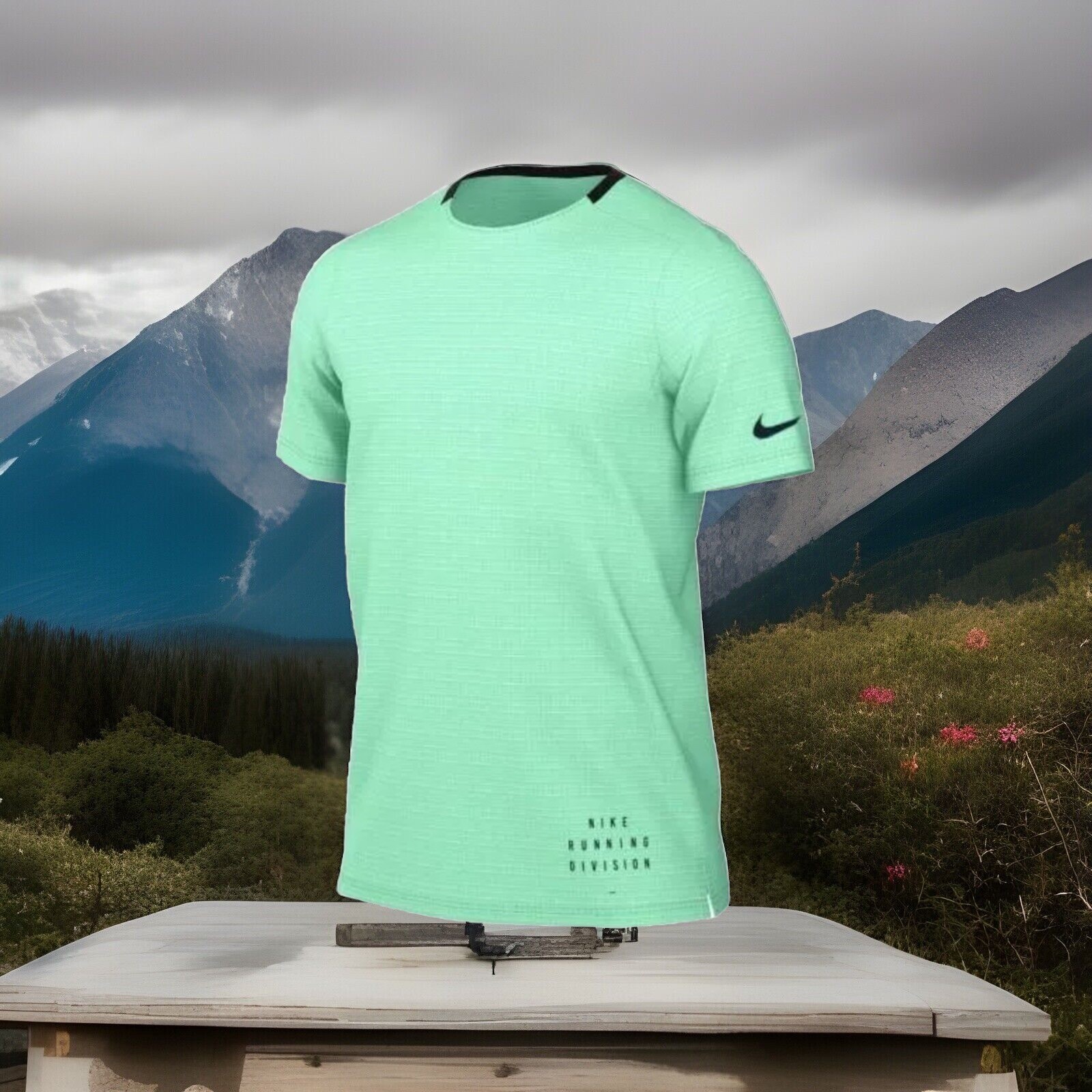 Nike Sz 2XL Dri-FIT “Pinnacle” S/S Running DIVISION TOP Green DQ6540 $80 gallery