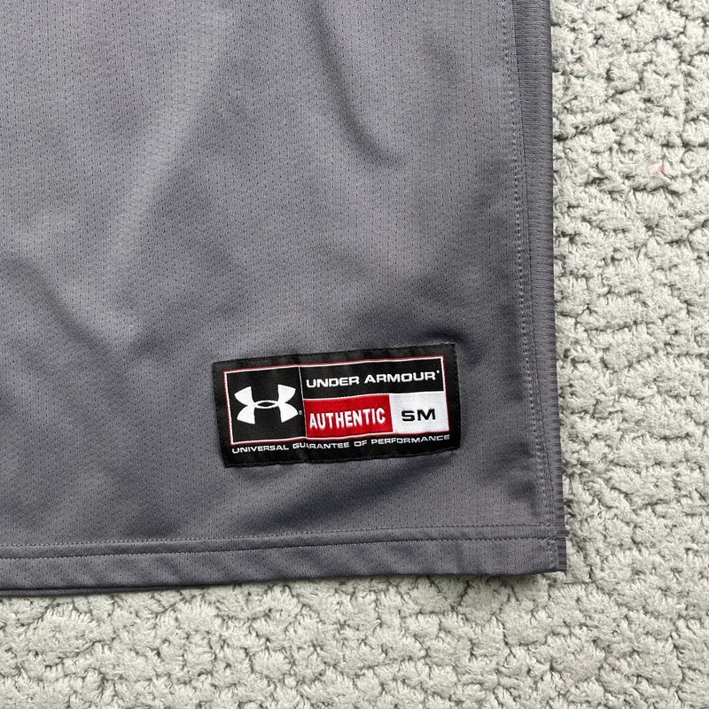 Under Armour Practice Basketball Jersey Mesh Tank Top Mens Small Gray gallery