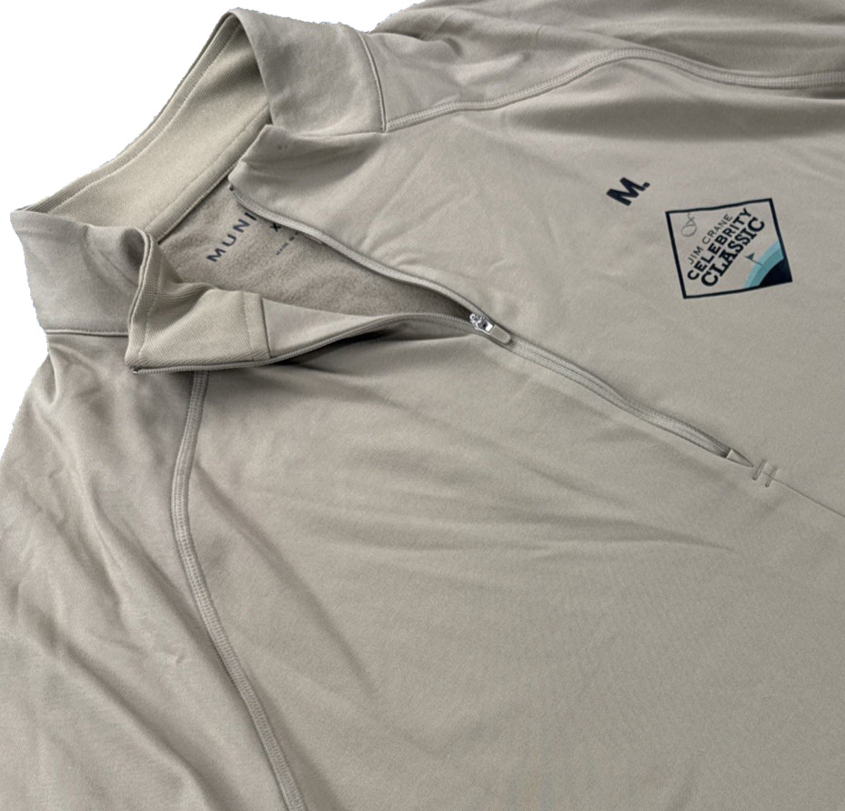 Municipal Sport Utility Gear Mens 1/4 Zip Pullover Size XL Jim Crane Golf Olive gallery