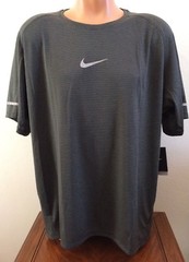 Nike Aeroreact Shirt Short Sleeve Running Athletic Black 920785 Men’s XXL 2XL