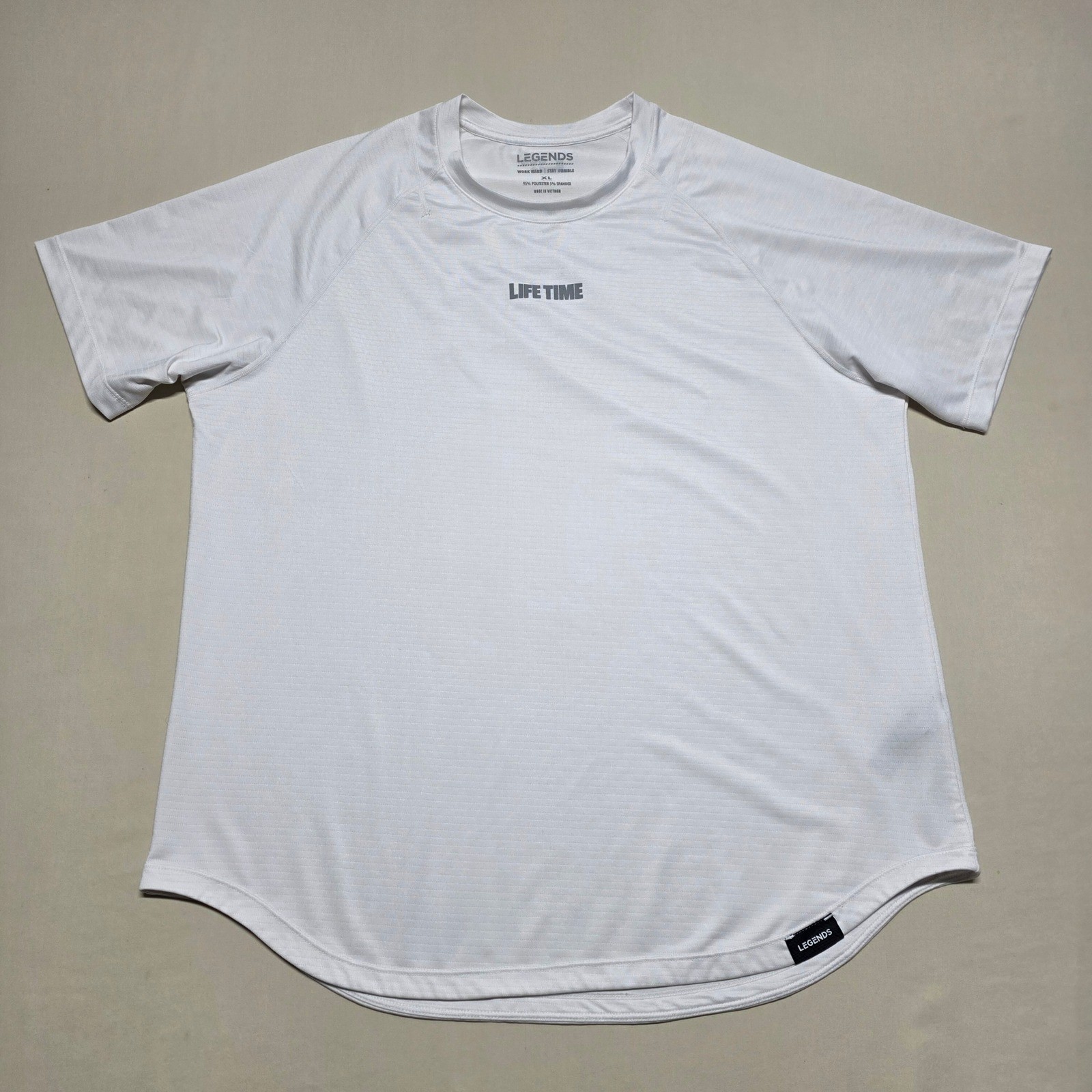 Legends Life Time Men XL Wht Performance Short Sleeve Athletic T-Shirt Pullover gallery