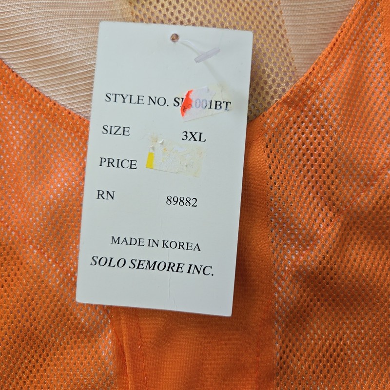 VTG Deadstock Solo Semore Baseball Jersey Hip Hop Los Angeles Spellout Mens 3XL gallery