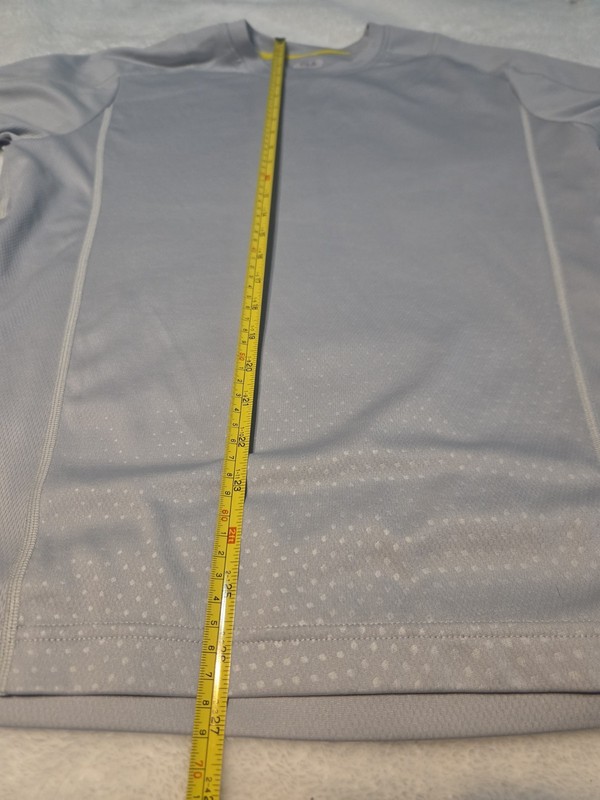 FILA Shirt Mens Medium Gray Sport Logo Tagless Stretch Jersey Athletic Tee Top gallery
