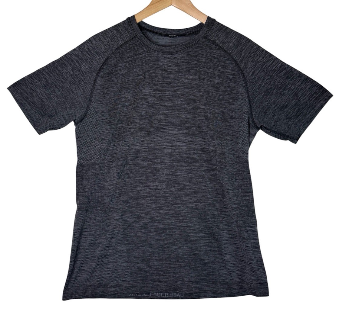 Lululemon Metal Vent Tech Short Sleeve Shirt Deep Coal Black Men's Size Medium gallery