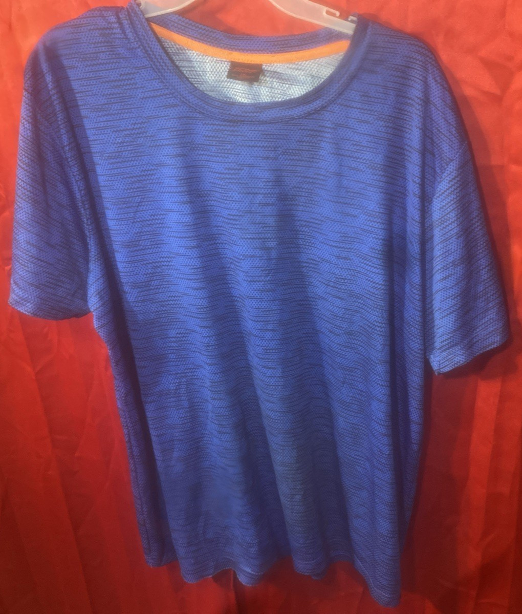T572 ZONE PRO BLUE BLACK 2XL S/S ATHLETIC XXL PULLOVER POLKA DOT STRIPE T-SHIRT gallery