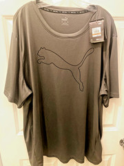 PUMA Men’s Performance Cat Tee Athletic Dry Cell Technology Dark Grey Size 3XL