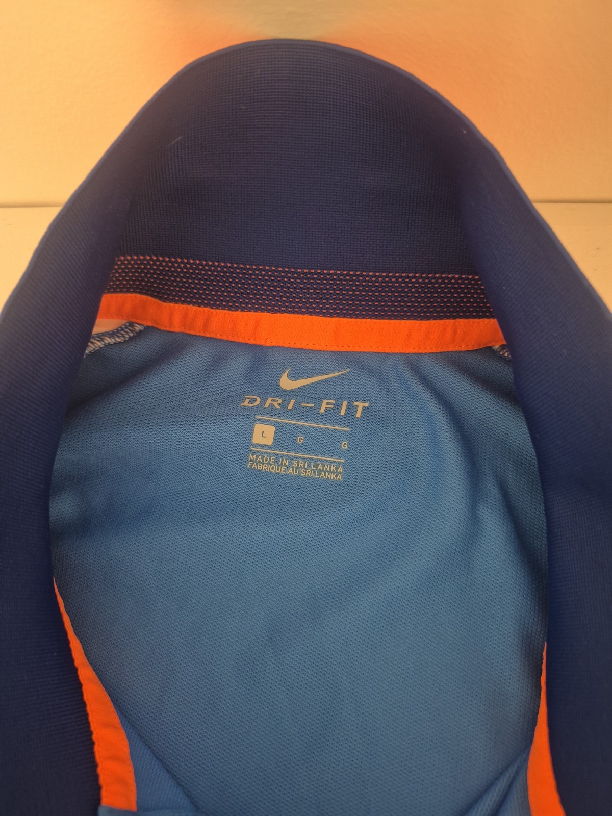 Nike Dri-Fit Star India Cricket Jersey Men Size Large L Shirt Team Blue gallery